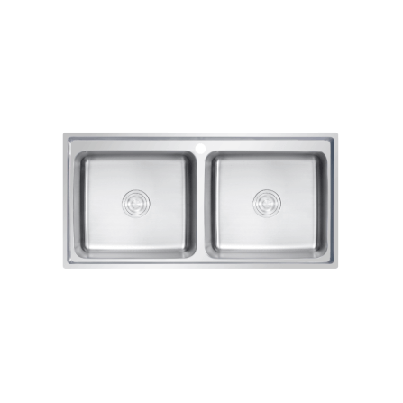 ซิงค์ล้างจาน 2 หลุม สแตนเลส  EVE ROMO 1000/500 ขนาด 1 ม._0